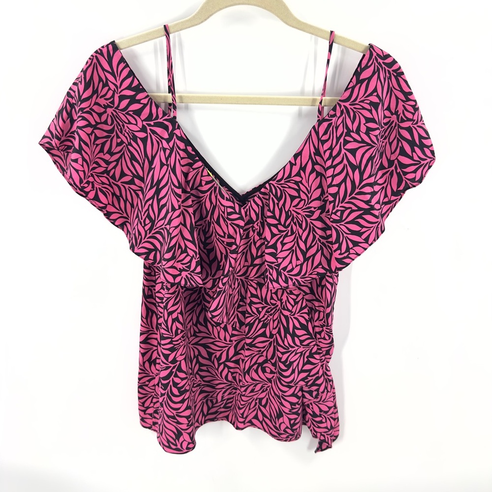 Diane Von Furstenberg Silk Blouse Top Womens Size Small Ruffle Feminine Luxury - Picture 2 of 7